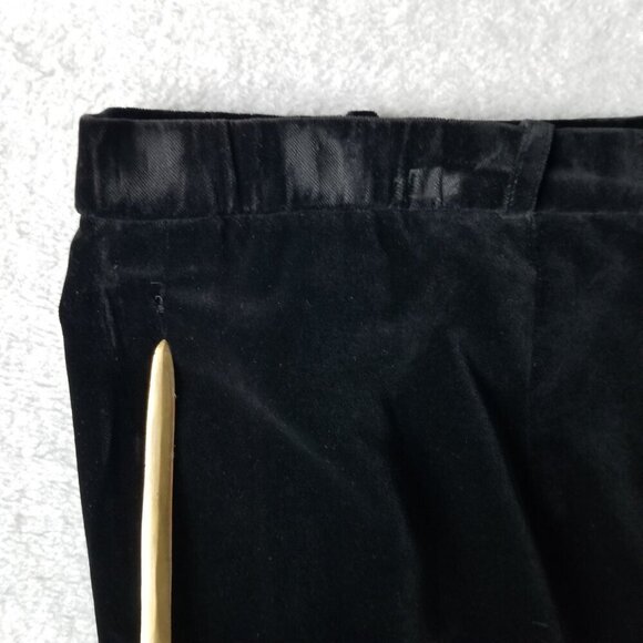 Vintage Givenchy En Plus 20W Womens A-Line Midi Velvet Skirt Goth WitchySplit - Picture 9 of 14